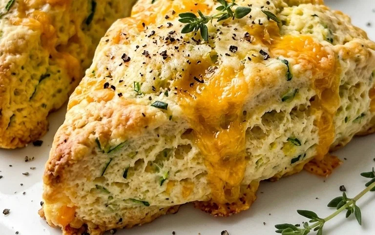Zucchini Cheddar Scones