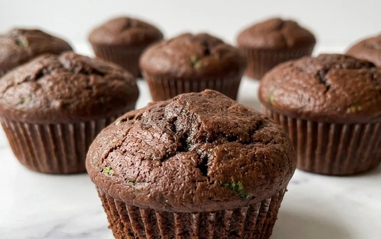 Hidden Green Chocolate Spinach Muffins – Healthy Indulgence