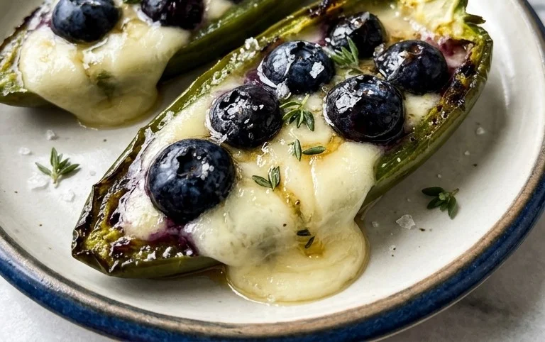 Blueberry Brie Jalapeño Poppers