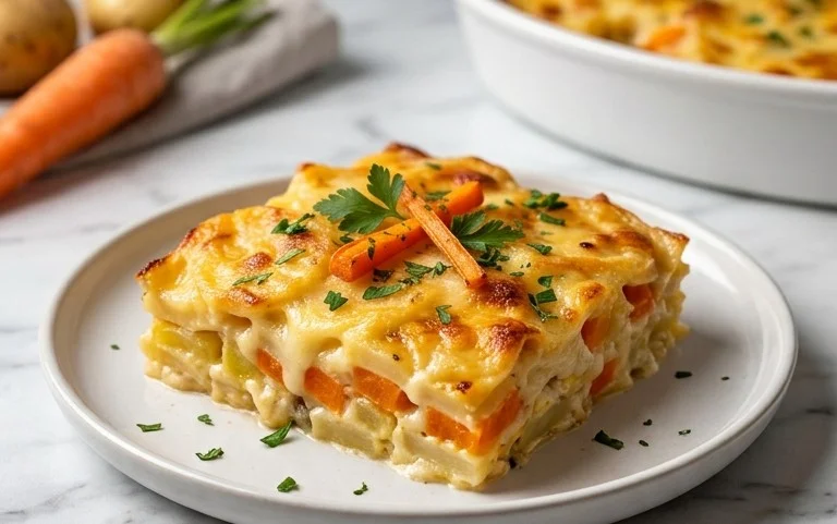 Cheesy Root Vegetable Gratin-Holiday-Dinner Side