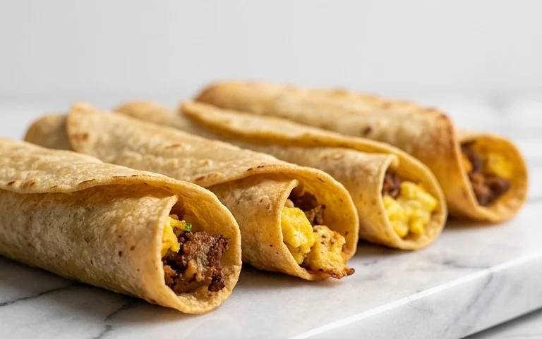 Easy Breakfast Taquitos-Savory & Cheesy Delight