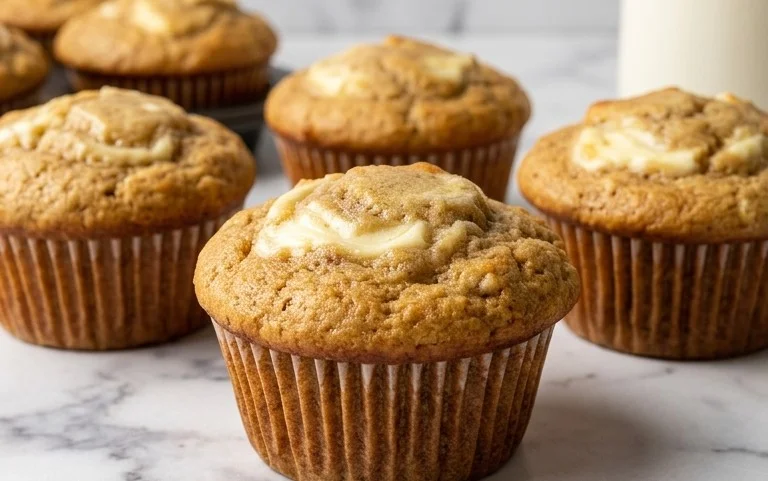 Moist Cream Cheese Banana Muffins-Best Recipe
